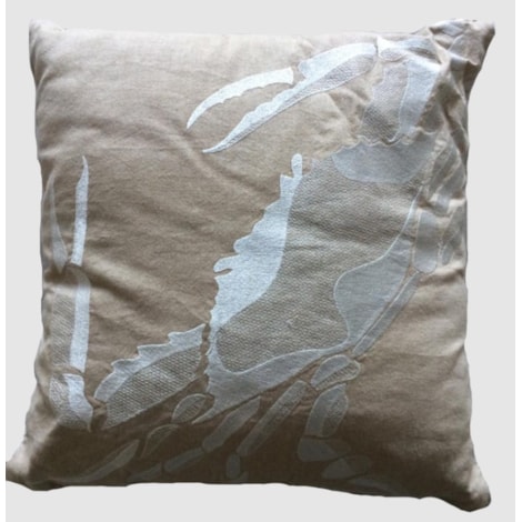 Almofada Carangueijo 50x50cm Tecido Off White