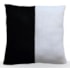 Almofada Tricô Bicolor Preto e Off White - 52cmx48cm