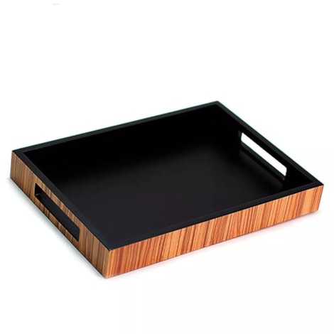 Bandeja Black Kayu Grande  - 41x29cm