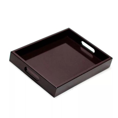 Bandeja Laca Marron 36x27cm