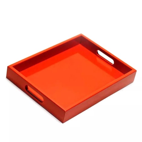 Bandeja Laca Vermelho 36x27cm