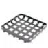 Bandeja Shah Metalike Preta 33x33cm