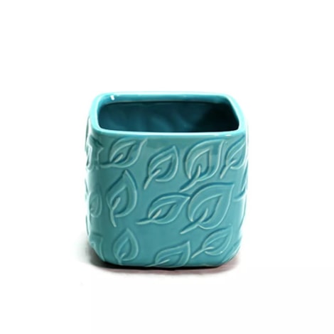 Cachepot Fuille Folhas Cerâmica Pequeno