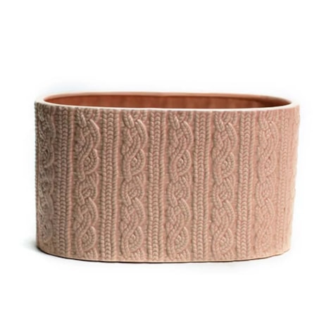 Cachepot Renda Braganza Grande 24x14cm