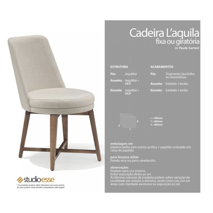 Cadeira L'aquila Fixa