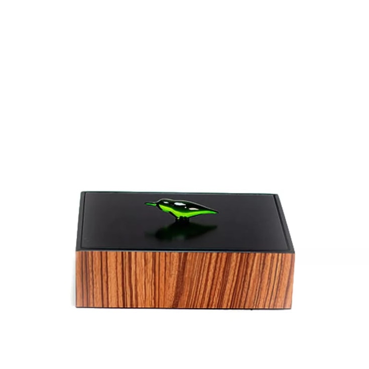 Caixa Decorativa Black Akorn Kayu Média - 22x11cm