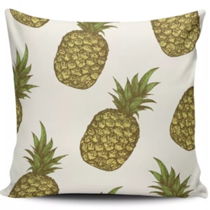 Produto Capa de Almofada Abacaxi Tropical - 45cmx45cm