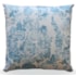 Capa de Almofada Elegance Veludo Arabesco Azul - 50cmx50cm