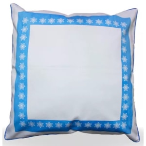 Produto Capa de Almofada Flocos de Neve - 50cmx50cm