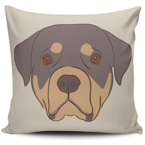 Capa de Almofada Pet Rottweiler - 45cmx45cm