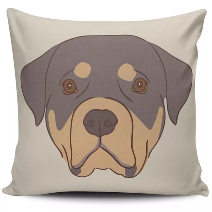 Capa de Almofada Pet Rottweiler - 45cmx45cm