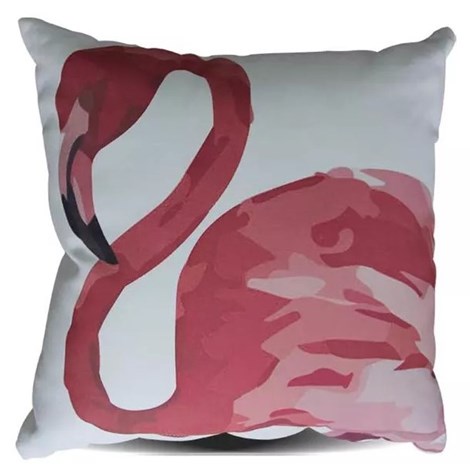 Capa de Almofada Print Flamingo Rosa - 45cmx45cm
