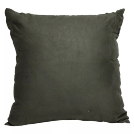 Capa de Almofada Suede Lisa Musgo