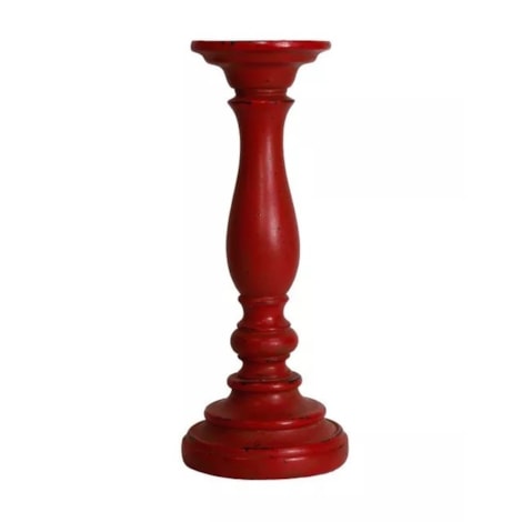 CASTIÇAL ARCO DUPLO RESINA CORAL