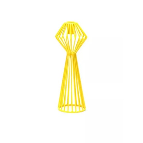 Castiçal Foggia Italiano Metal Amarelo