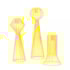 Castiçal Foggia Italiano Metal Amarelo