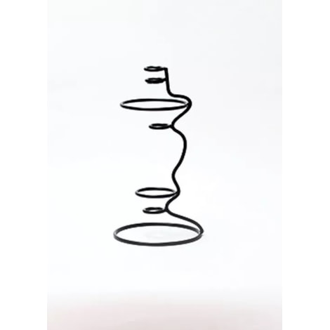 Castiçal Simplic Black - 17x31,5cm