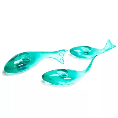 Conjunto Peixes Poisson Resina Translúcida