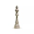 Escultura Chess Bishop Resina Cinza