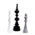 Escultura Chess Queen Resina Branca