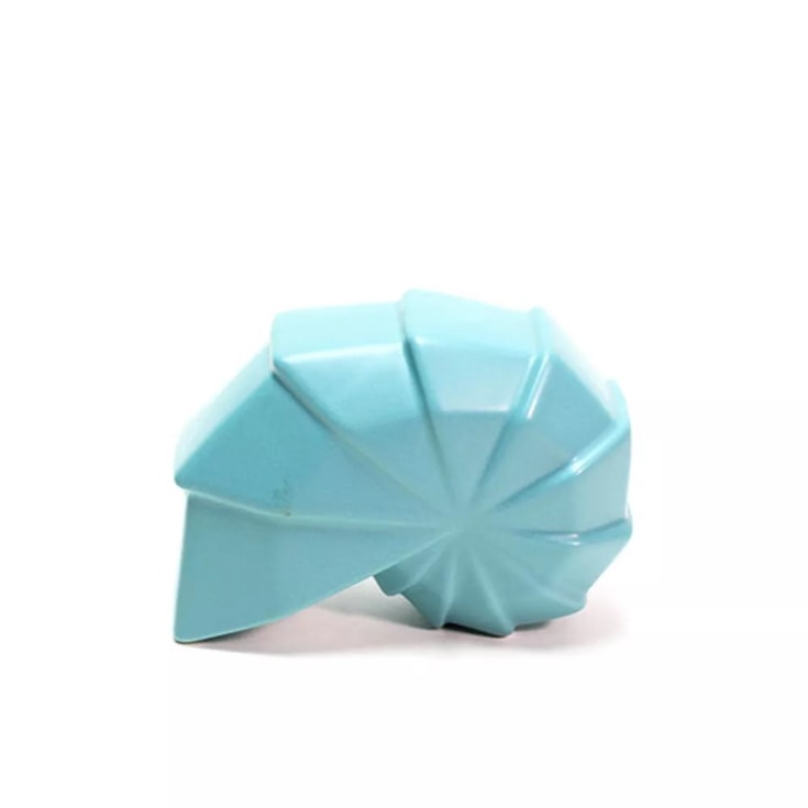 Escultura Concha Conque Origami Bleu