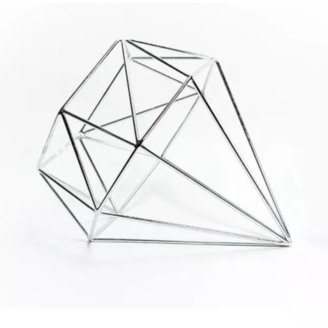 Escultura Diamante Grande - 35x40cm