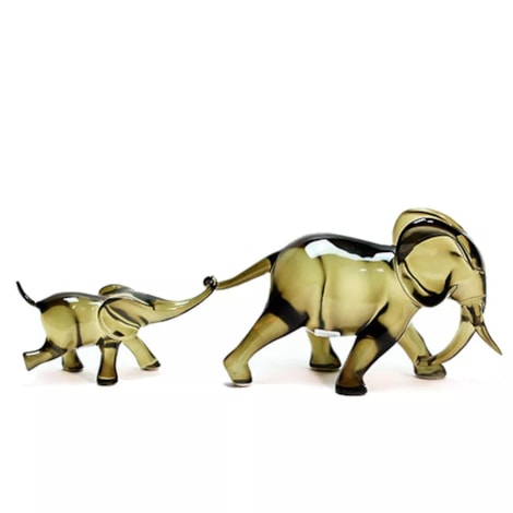 Escultura Elefante Kulawu - 47x17cm