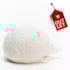 Escultura Hedgehog Branco Cerâmica Grande