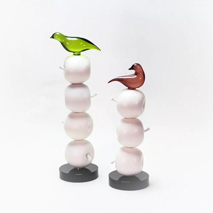 Escultura Pássaro Appel Médio - 12x36,5cm