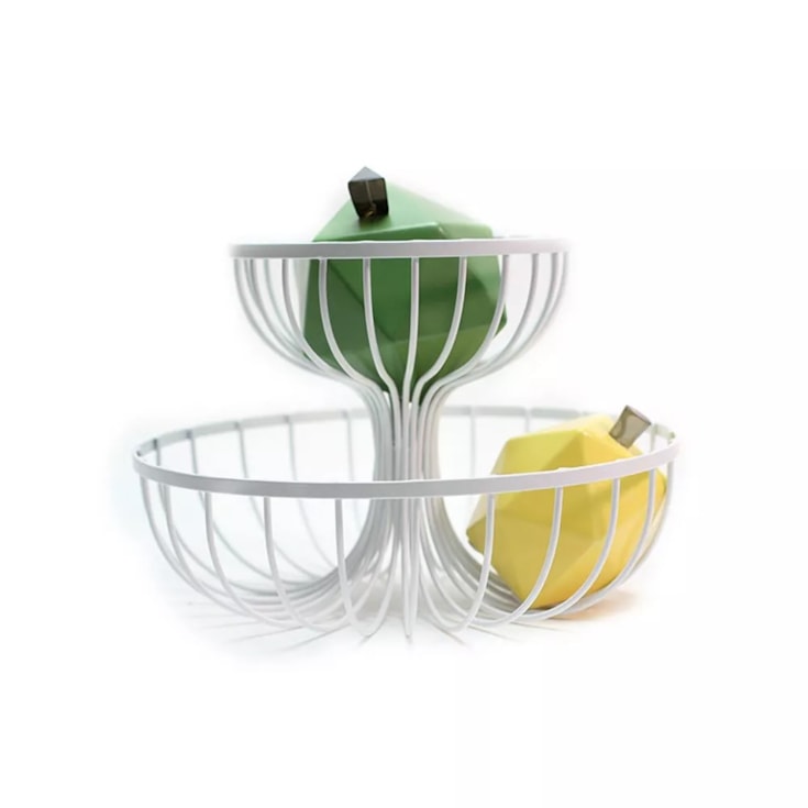 Fruteira Ontzi Branca Pequena - 35x23,5cm