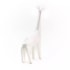 Girafa Decorativa Textura Origami Branca Pequena - 20x34cm