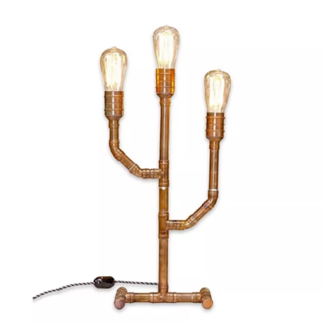 Luminária Dabliu Tubos Lumina de Cobre