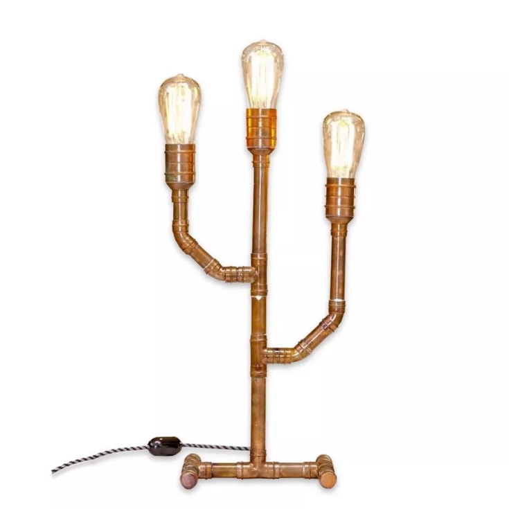 Luminária Dabliu Tubos Lumina de Cobre