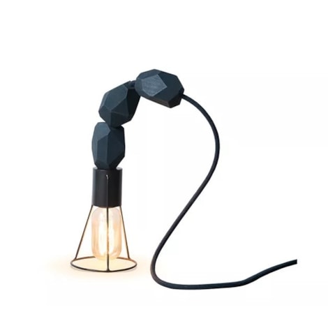 Luminária Joquinha Black de Madeira