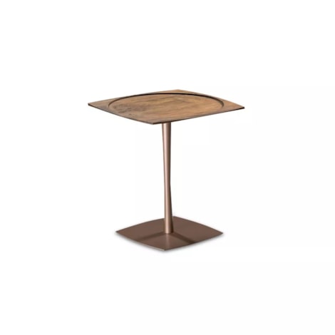 Mesa de Apoio Ellen em Metal Rosé Gold Pequena