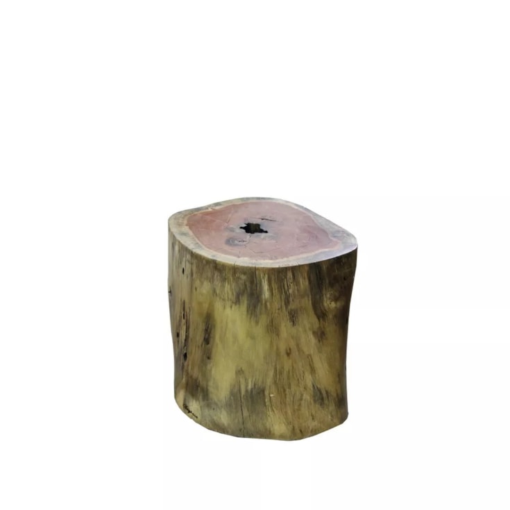 MESA DE APOIO TRONCO CIRCULAR PEQUENO - AROEIRA MARÍTIMO