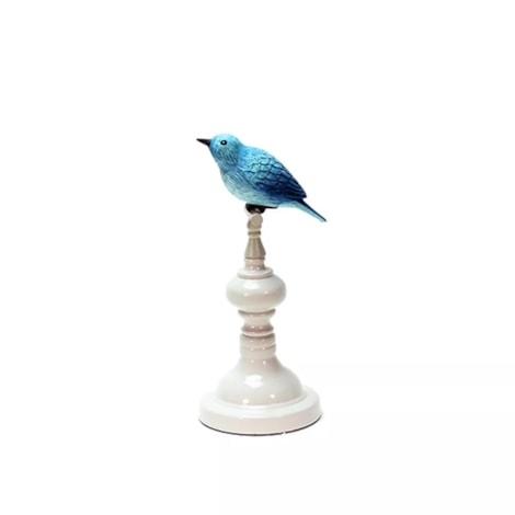 Pássaro Petit Bleu Oiseau em Resina Pequeno