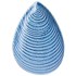 Petisqueira Concha Decorativa Oval de Resina Azul Claro