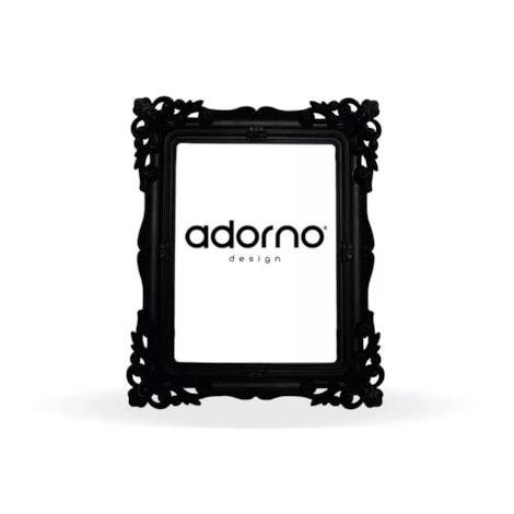 Porta Retrato Arabescos Preto Médio