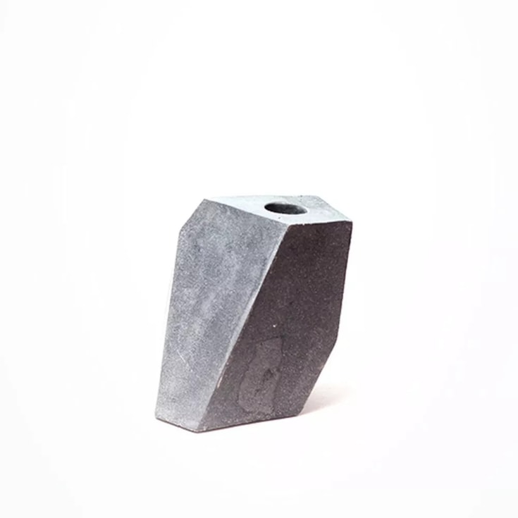 Porta Velas Grigio Médio 17x20cm