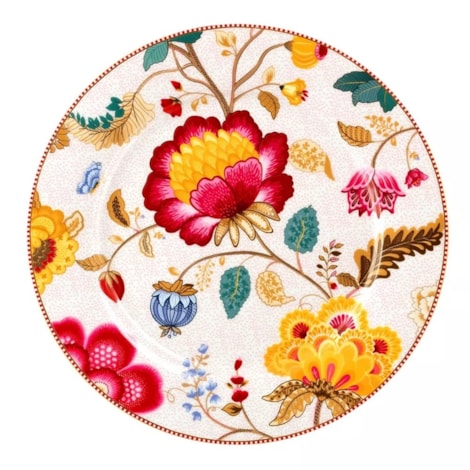 Prato Sousplat Branco Floral Fantasy PiP Studio®