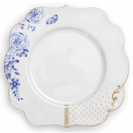 Prato Sousplat Branco Flowers Royal White PiP Studio®