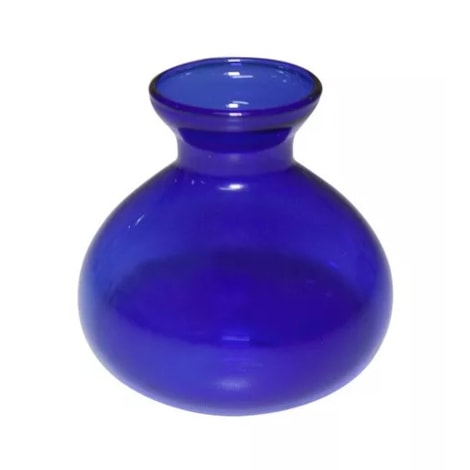 Vasinho de Vidro para Mesa Azul Almirante