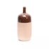 Vaso Ady com detalhe Marrom 13x30cm