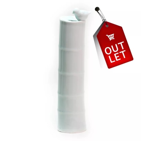 Vaso Bamboo Bird Moderno Cerâmica Pequeno
