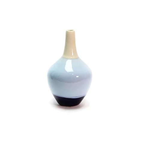 Vaso com detalhe Azul Montpellier Pequeno 18x30cm