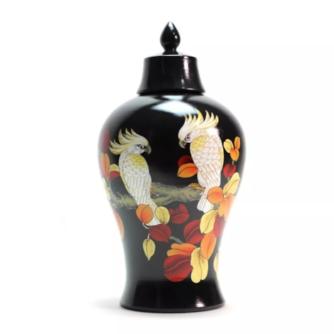 Vaso Fenghuang Black 22x38cm