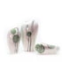 Vaso Kanji Flowers Branco e Verde Grande