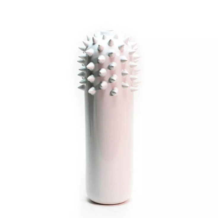 Vaso Messina Pregueado Branco Grande