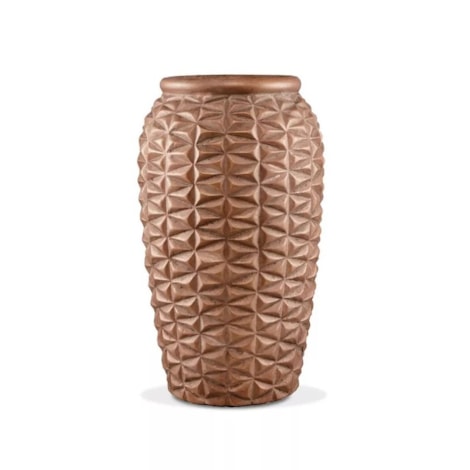 Vaso Neru Triangle Cobre em Cerâmica Médio